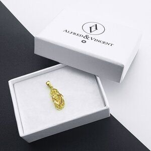 Hawaiian Beach Slipper Flip Flop Thong Sandal Charm Pendant Real 14k Yellow Gold